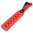 Műbőr paskoló állítható pánttal és keresztmintás felülettel 44 cm - Rebellion Reign Rope Paddle