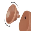 Letapaszható 7.5'' sliding skin dual layer dildó barna i