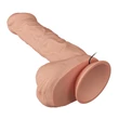 Realisztikus csúszóbőrös letapasztható vibrátor Pretty Love Bergrisi 26 cm