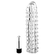 Áttetsztő vibrációs rücskös péniszköpeny Silicon Vibro Penis Sleeve