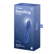 Üvegdildó kétvégű Dazzling crystal 2 - light blue