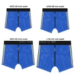 Vizes hatású, fényes alsó felcsatolható dildókhoz - Chic Strap-On shorts L/XL (101-109cm) Blue
