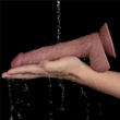 Realisztikus hajlítható vibrátor 9'' vibrating dual density power cock