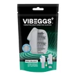 Vibrátoros maszturbátor tojás VIBEGGS - Ribs Delight - Vibrating Masturbation Sleeve - White