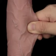 Tapadótalpas, csúszóbőrös szilikon dildó 25 cm sliding skin pro ii dual layer 10''