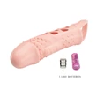 Péniszhosszabbító rezgéssel testszínű, Pretty love penis sleeve cecilia