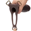 Felköthető dildó Ingen 9 enhanced set xs/s/m fekete 22 cm
