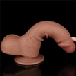 Barna csúszóbőrős dildó 7.5'' Sliding Skin Dual Layer Dong Brown