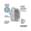 Vibrátoros maszturbátor tojás VIBEGGS - Naughty Nubs - Vibrating Masturbation Sleeve - White