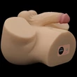 Torzó realisztikus vibrátorral Streetgirl's dual motor sensation pulse with dildo