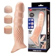 Állítható méretű péniszhosszabbító heregyűrűvel 21 cm Pretty Love Penis Sleeve II