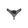 Nyitott fekete tanga Latinesa crotchless thong  m/l