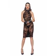Szexi midi ruha Midi tulle dress with velvet straps in the back - l