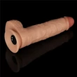 Realisztikus, letapasztható, tölthető, vízálló vibrátor 24 cm - 9.5'' Vibrating Power Basics Cock