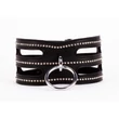 Bőr nyakörv fekete - Collar made in calf softy leather