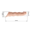 Realisztikus péniszhosszabbító heregyűrűvel Pretty Love Extension Penis Sleeve 11" Flesh