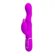 Csiklóizgatós szilikon vibrátor hullámzó funkcióval Pretty Love Laursen Purple I
