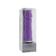 Valósághű lila szilikon vibrátor Classic Original Vibrator Purple 19 cm