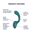 G pontos vibrátor nőknek Satisfyer G for goddess 2 - green
