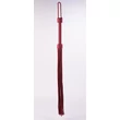 Fonott bőr korbács Kid handle leather braided tails rózsaszínű