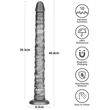 Vibrátor 10 féle rezgéssel 16" king sized vibrating vibrax slider