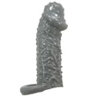 Rücskös fekete péniszhosszabbító Pretty Love Realistic Penis Sleeve Black II