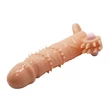 Vibrációs csiklóizgatós bordázott felületű péniszköpeny Pretty Love Penis Sleeve Connor