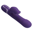 Masszírozógyöngyös csiklókaros vibrátor sötét lila - Pretty Love Falin twinkled tenderness purple
