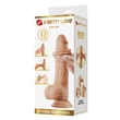 Letapasztható realisztikus herés dildó Pretty Love Draco Flesh 23 cm