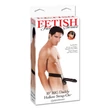Fekete, üreges felcsatolható műpénisz 25 cm - Big Daddy Hollow 10" Strap-on Black