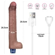 Ultrarealisztikus tölthető vibrátor 26.67 cm real softee rechargeable silicone vibrating dildo 10.5"