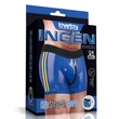 Vizes hatású, fényes alsó felcsatolható dildókhoz - Chic Strap-On shorts L/XL (101-109cm) Blue