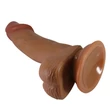 Realisztikus dildó letapasztható Beautiful zebulon 7,6 " dildo brown