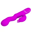 Csiklóizgatós szilikon vibrátor hullámzó funkcióval Pretty Love Laursen Purple I