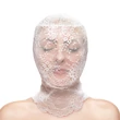 Csipke maszk Fetish & fashion - lace hood - white - alternate package fehér