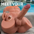 Férfi szexbaba vevehető vibrtoros pénisszel, lökő funkcióval Gretel masturbator