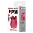 Masszírozó vibrátorra helyezhetó rózsa alakú fej Pretty Love Secret Garden Red