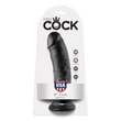 Letapasztható realisztikus dildó 8" cock  black