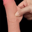 Csúszóbőrös dupla rétegű realisztikus herés dildó 19,5 cm világos - 7.5'' Sliding Skin Dual Layer Dong Flesh I