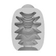 Vibrátoros maszturbátor tojás VIBEGGS - Candy Curves - Vibrating Masturbation Sleeve - White