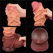 Kétrétegű nagy dildó 26 cm-es tapadótalpas platinum silicone cock