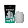 Vibrátoros maszturbátor tojás VIBEGGS - Ribs Delight - Vibrating Masturbation Sleeve - White