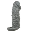 Rücskös fekete péniszhosszabbító Pretty Love Realistic Penis Sleeve Black II