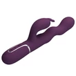 Csiklóizgatós szilikon vibrátor hullámzó funkcióval Pretty Love Laursen Purple II