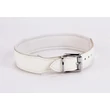 Nyakörv fehér - Patent leather with lamb leather