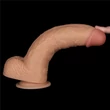 Realisztikus, letapasztható, tölthető, vízálló vibrátor 24 cm - 9.5'' Vibrating Power Basics Cock