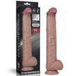 Realisztikus hajlítható dildó 37,5 cm dual layered bendable silicone cock xxl (flesh)
