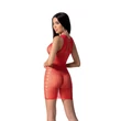 Piros átlátszó miniruha Bs097 red 