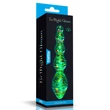Foszforeszkáló kétvégű üvegdildó Glow-in-the-dark twilight gleam glass dildo-tantalizing orbs