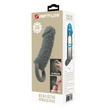 Rücskös fekete péniszhosszabbító Pretty Love Realistic Penis Sleeve Black II